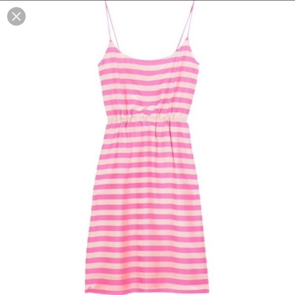 J. Crew silk stripe dress, perfect condition!